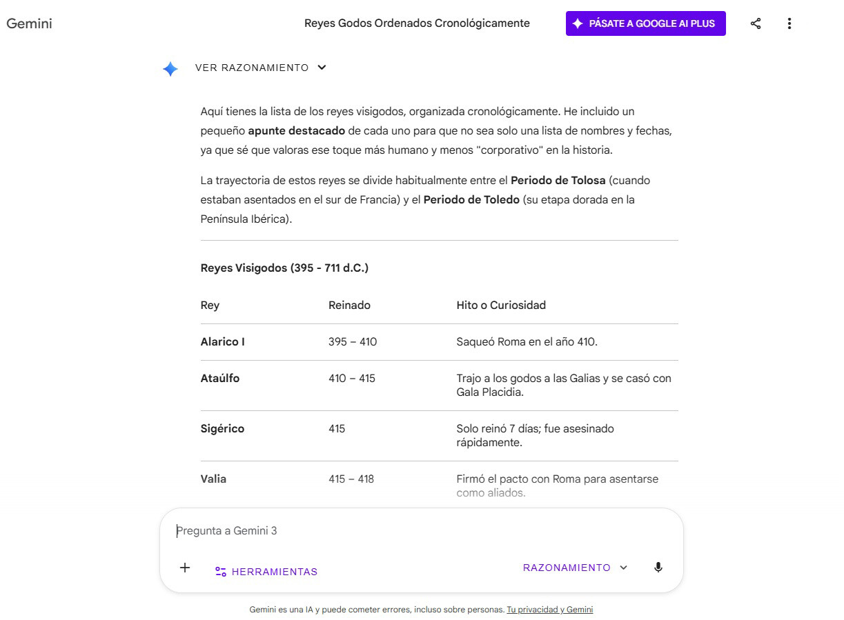 resultados respuesta google gemini